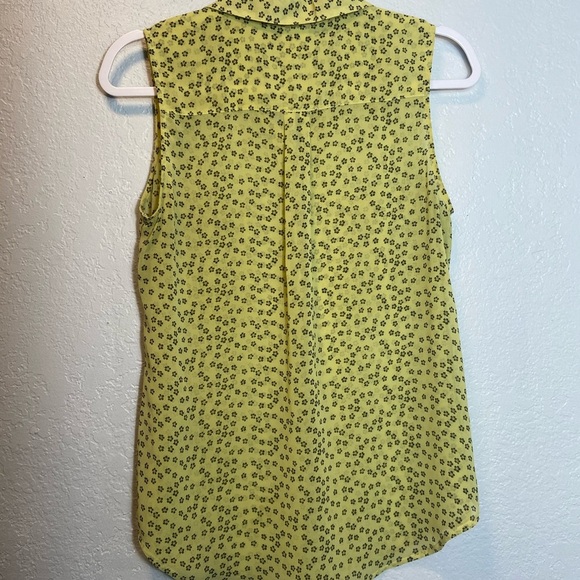 Cabi 5348 Womens Yellow Blouse Size S Collared - Picture 6 of 7